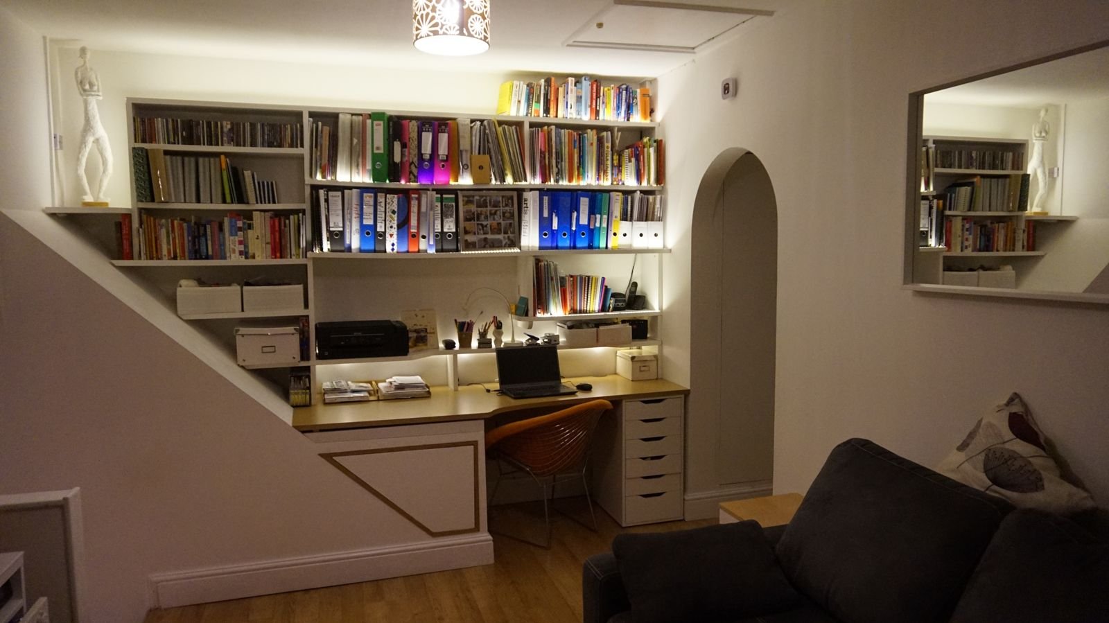 Book and desk wall